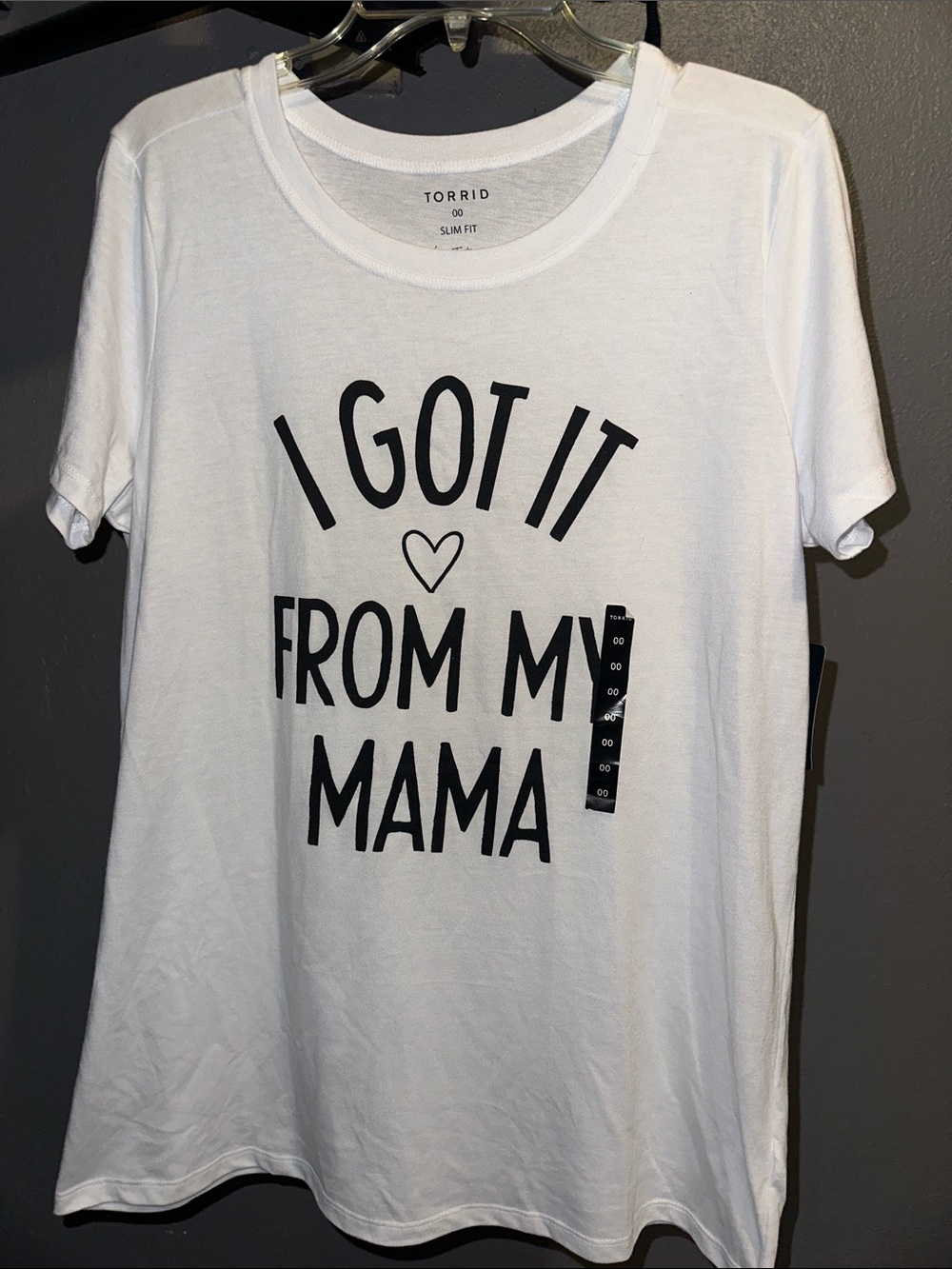 torrid White Graphic Tee "I Got It From My Mama"